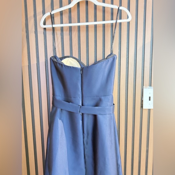 Alfred Sung Elegant Navy Blue Dress Sz 4R - Picture 5 of 8